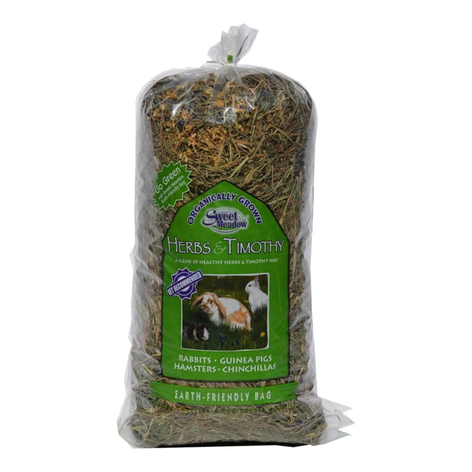 Sweet Meadow Farm 2nd Cut Organic Herbs & Timothy Hay for Small Animals, 20 oz