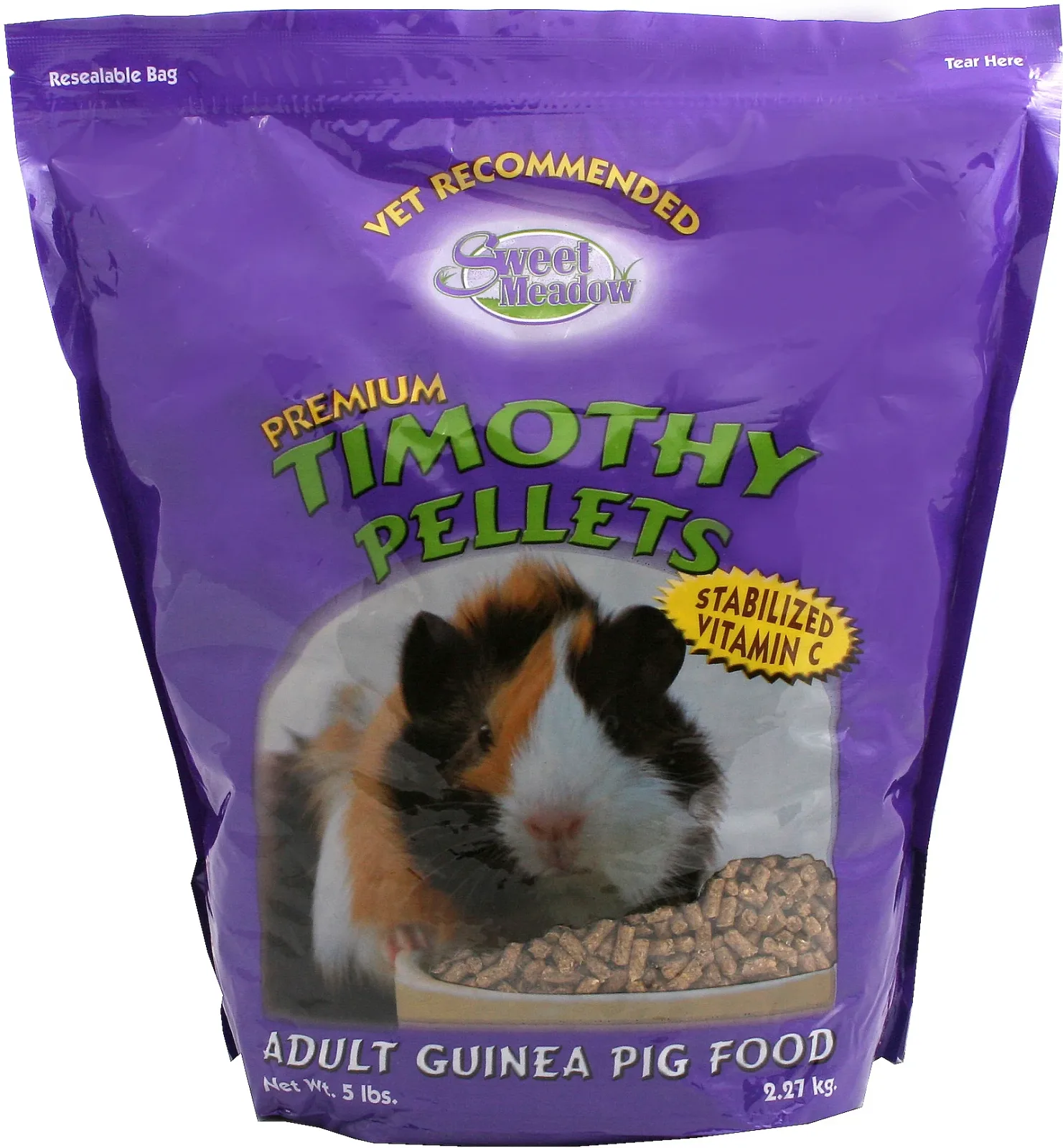 Sweet Meadow Farm Premium Timothy Pellets Guinea Pig Food 5 lb