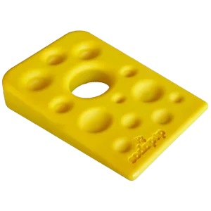 Swiss Cheese Wedge Nylon Dog Chew Toy for Aggressive Chewers