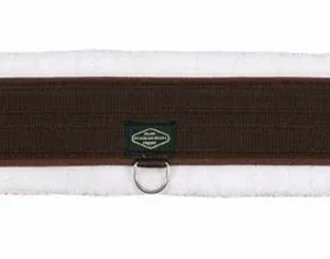 Synthetic Fleece Girth - Padded English Saddle Girth with Elastic Ends and Roller Buckles