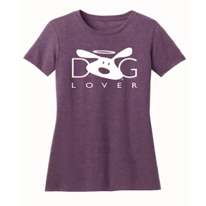 T-shirt: Dog Lover (Plum)