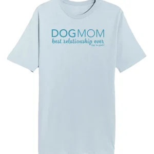 T-shirt: Dog Mom (Unisex, Light Blue)