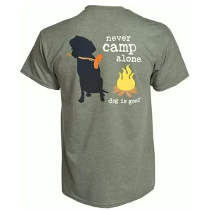 T-shirt: Never Camp Alone