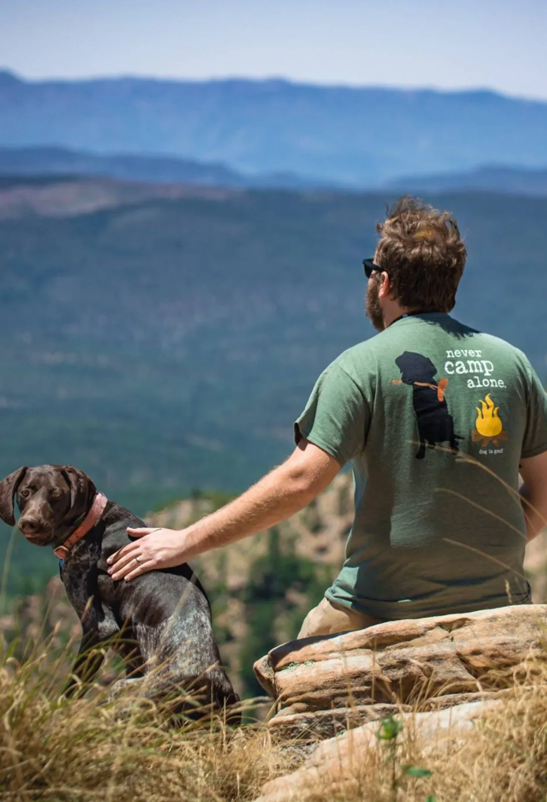 T-shirt: Never Camp Alone - Image 2