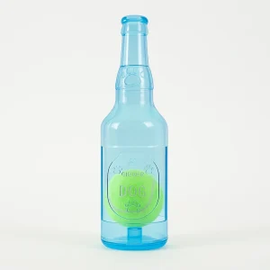 Talking Dog Club Ball in Bottle Rubber Chew Toy for Dogs (Blue)