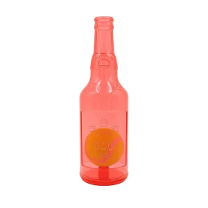 Talking Dog Club Ball in Bottle Rubber Chew Toy for Dogs (Red)