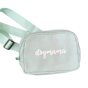 Talking Dog Club Dog Mama Waist Pouch Carry All Tote Bag for Women (Sage Green)