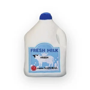Talking Dog Club Milk Carton Plush Toy for Dogs (White)