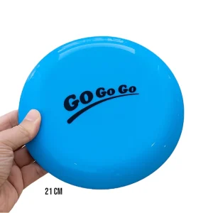 Talking Dog Club Pop Light weight Frisbee Toy for Dogs (Blue)