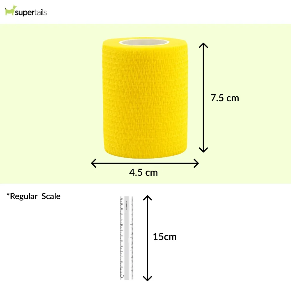 Talking Dog Club Self Adhesive Paws Wraps for Dogs (Yellow) - Image 2