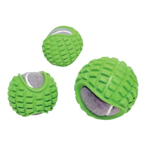 Talking Dog Club TRP Bounce Ball with Tennis Ball Toy for Dogs (Green)