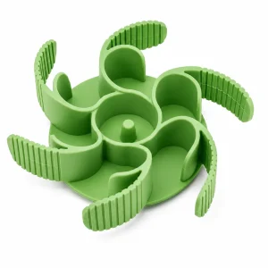 Talking Dog Club Universal Silicone Slow Feeder Bowl Attachment for Dogs and Cats (Green)