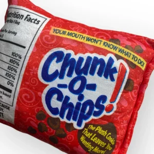Talking Dog Club Zero Calories Chunk o Chips Plush Toy for Dogs (Red)