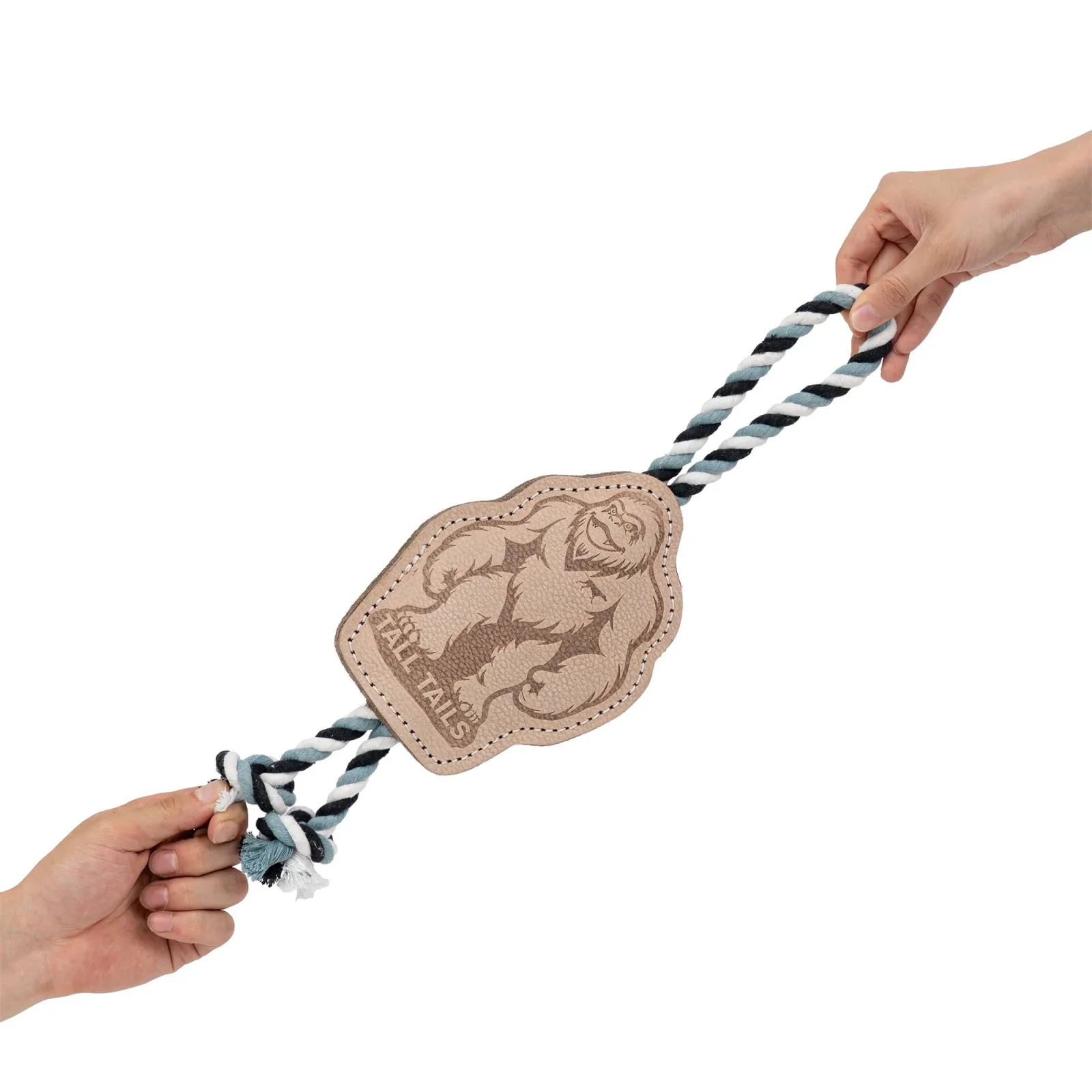Tall Tails - Tall Tails Natural Leather Big Foot Tug Dog Toy