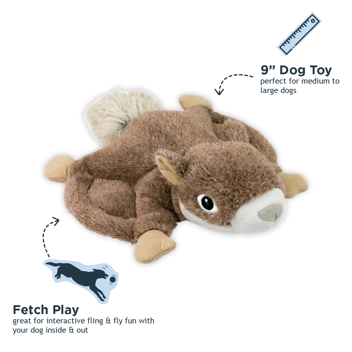 Tall Tails - Tall Tails Squirrel Fling and Fetch Toy for Dogs - Image 2