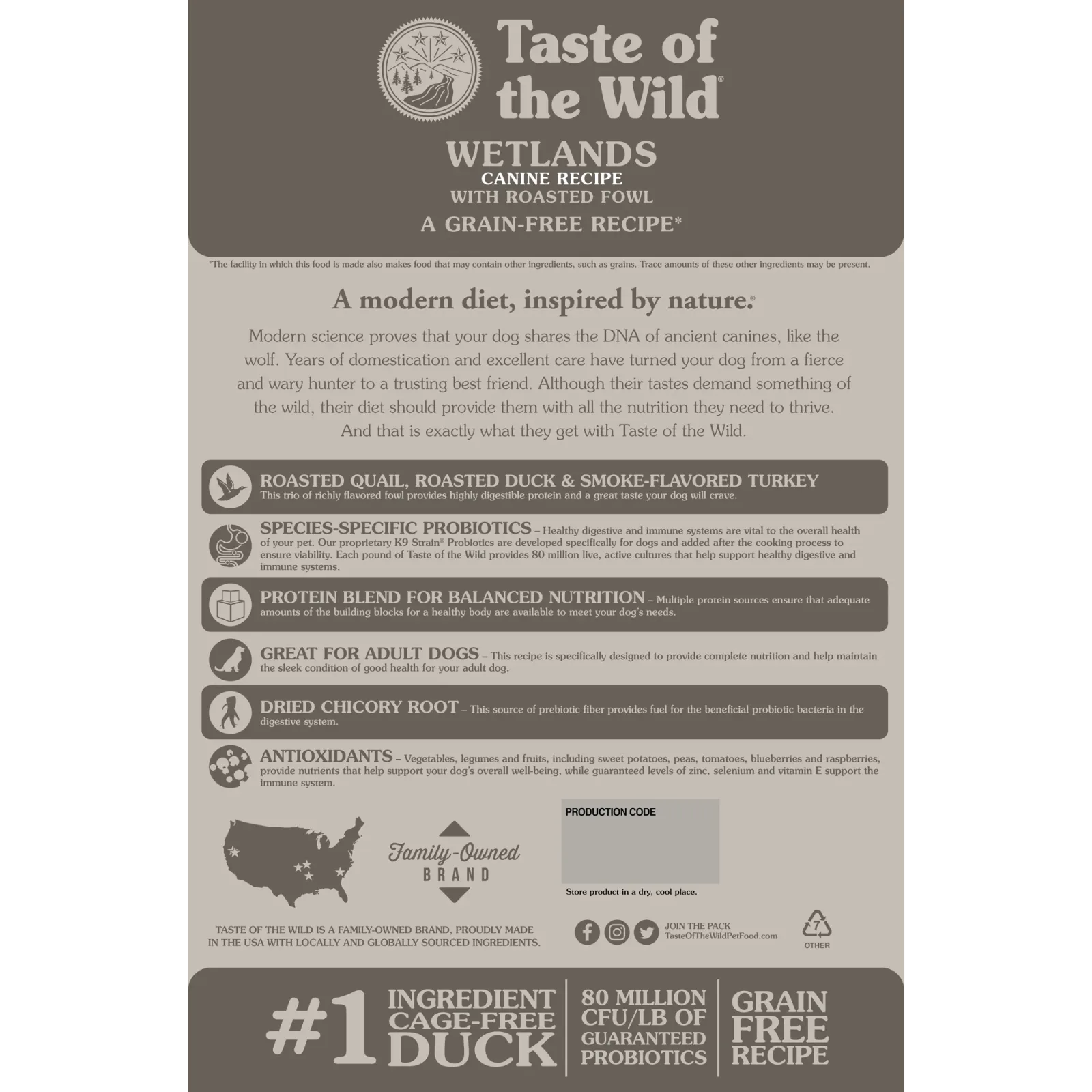 Taste of the Wild Adult Wetland Fowl Canine Food - Image 2