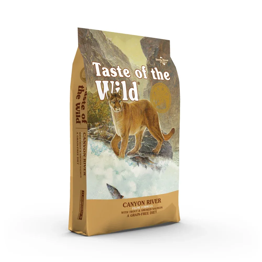 Taste of the Wild Canyon River Feline Recipe with Trout & Smoked Salmon Cat Dry Food | Grain Free Formula - Image 2