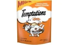 Temptations Classics Crunchy & Soft Adult Cat Treats Tantalizing Turkey, 6.3 oz