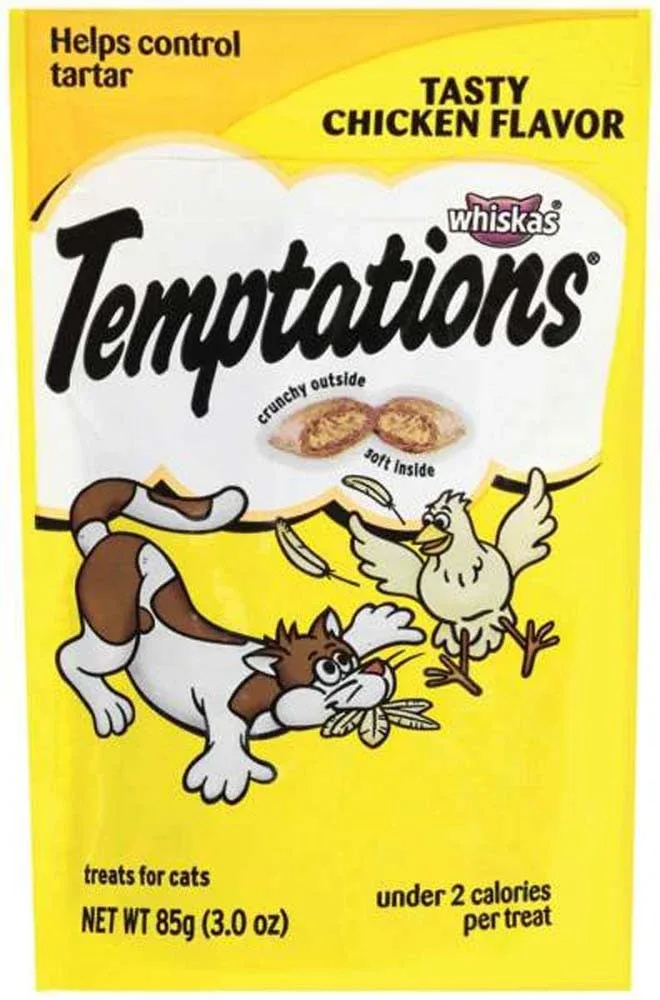 Temptations Classics Crunchy & Soft Adult Cat Treats Tasty Chicken, 3 oz