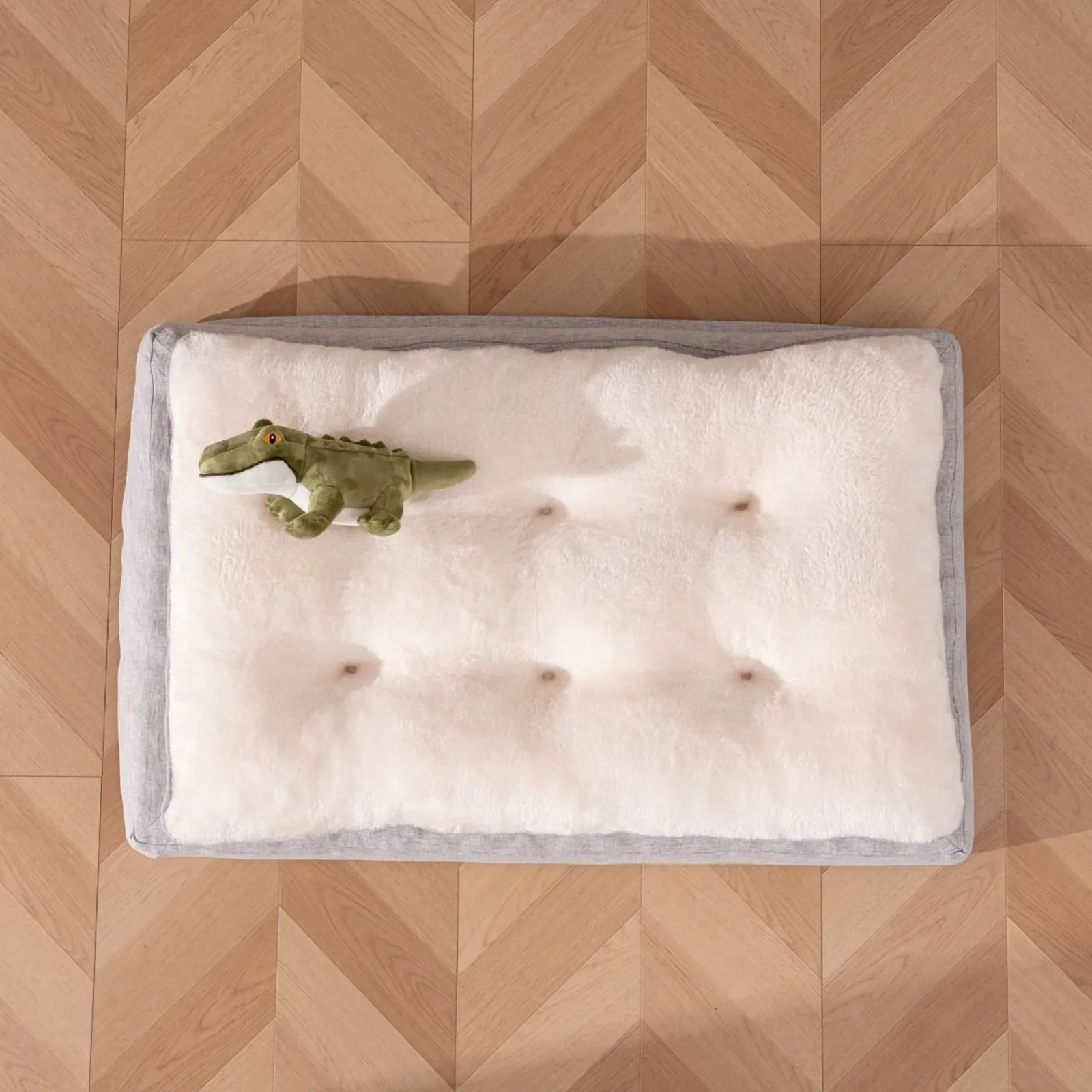 Territory Dog & Cat Khaki Lounger Bed, 30 in x 20 in - Image 2