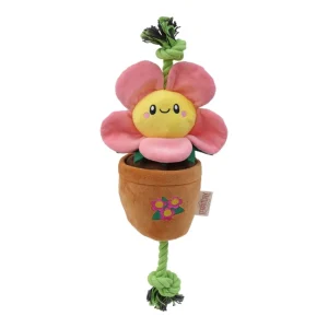 Territory Dog Treat Tug Flower, Pink, 16 in