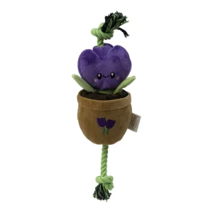 Territory Dog Treat Tug Flower, Purple, 16 in