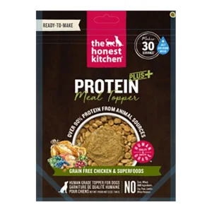 The Honest Kitchen Dog Protein Plus+ Grain-Free Chicken With Superfoods Dehydrated Topper, 12 oz Pouch