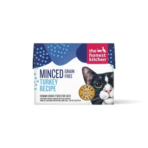 The Honest Kitchen Grain-Free Minced Cat Food - Turkey in Bone Broth Gravy, 2.8 oz, 12 ct
