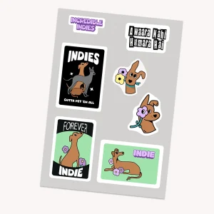 thePack Indie Dog Stickers
