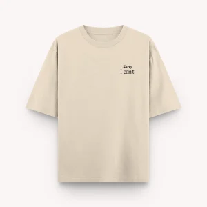 thePack Indie Merch Plans with My Dog Oversized T Shirt for Men and Women (Beige)
