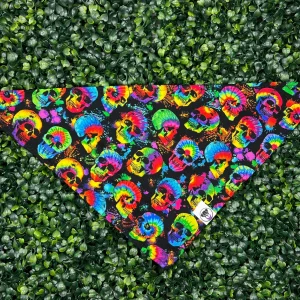 Tie Dye Skulls Bandana