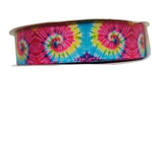 Tie Dye Swirl Nylon Dog Collar
