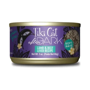 Tiki Cat After Dark Pate Lamb Wet Cat Food, 3 oz each, Case of 12
