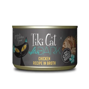 Tiki Cat After Dark Shredded Chicken Wet Cat Food, 5.5 oz each, Case of 12
