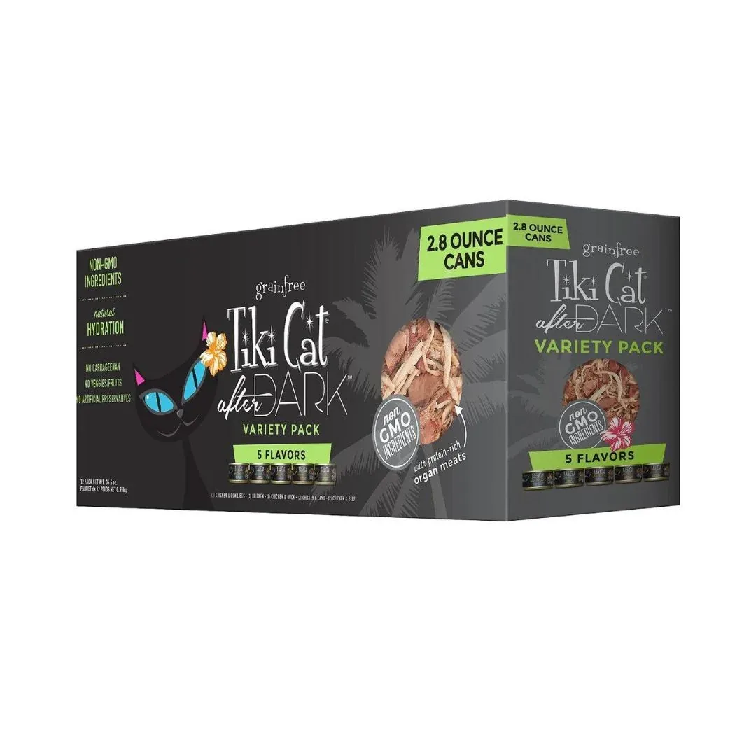 Tiki Cat After Dark Variety Pack Wet Cat Food, 2.8 oz