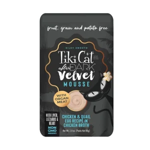 Tiki Cat After Dark Velvet Mousse Chicken & Quail Wet Cat Food, 2.8 oz, 12 ct
