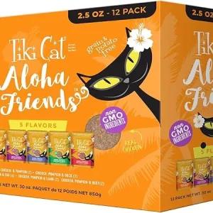 Tiki Cat Aloha Friends Wet Cat Food - Chicken & Pumpkin with Duck, 2.5 oz, 12 ct