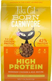 Tiki Cat Born Carnivore Grain-Free Dry Cat Food - Chicken & Egg, 5.6 lb