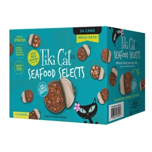 Tiki Cat Fish Favorites Mega Pack, Wet Cat Food Variety, 2.8 oz each, Case of 36