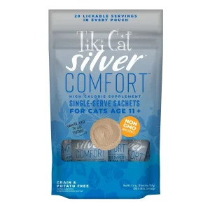 Tiki Cat Silver Comfort Chicken Mousse Cat Food Supplement, 5.6 oz each, Case of 8