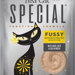 Tiki Cat Special Fussy Duck Liver and Egg Mousse Wet Cat Food, 2.4 oz, 12 ct