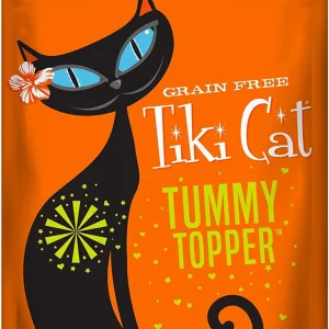 Tiki Cat Tummy Topper Cat Food Topper - Pumpkin Puree and Wheatgrass, 1.5 oz, 12 ct