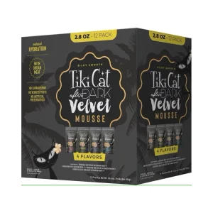 Tiki Pet Cat After Dark Mousse 2.8 oz Variety Pack 12 ct