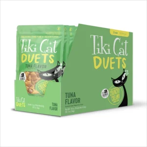 Tiki Pet Cat Duets Cat Treats, Tuna, 2 oz each, Case of 8
