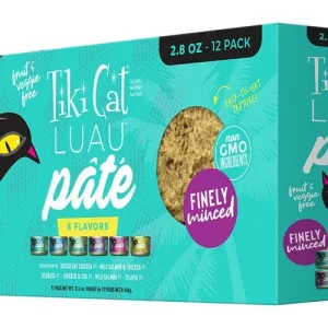 Tiki Pet Cat Luau Pate, 2.8 oz Variety Pack 12 ct