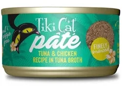 Tiki Pet Cat Luau Pate Ahi Tuna and Chicken, 2.8 oz 12 ct