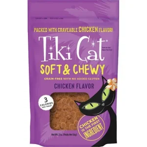 Tiki Pet Cat Soft Chewy Chicken 2 oz 8 ct