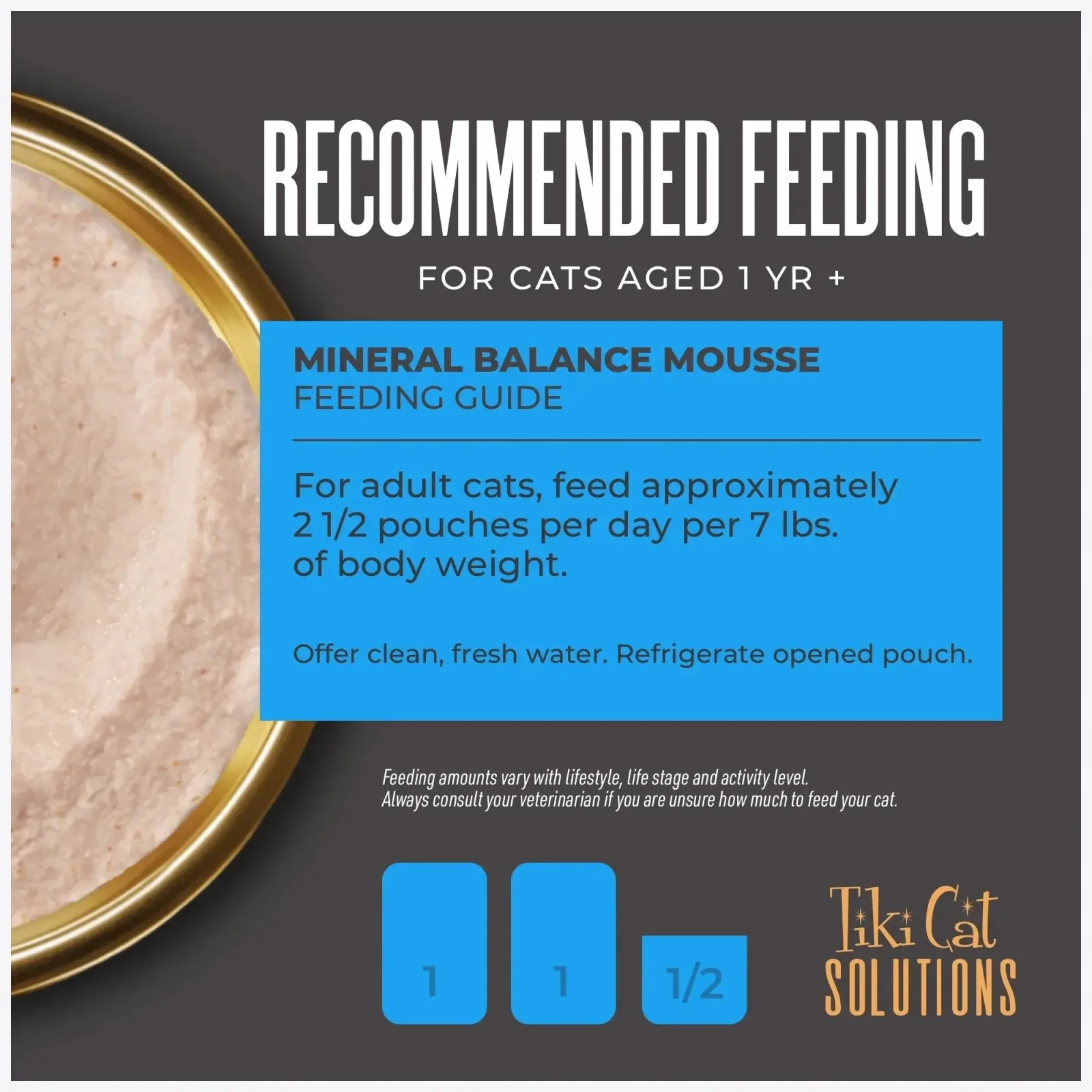 Tiki Pet Cat Solutions Mousse Mineral Balance, 2.4 oz each, Case of 12 - Image 2