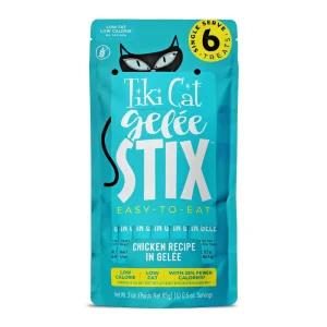 Tiki Pet Cat Stix Gelée Chicken, 3 oz each, Case of 12