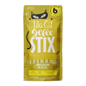 Tiki Pet Cat Stix Gelée Tuna, 3 oz each, Case of 12